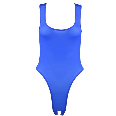 Sexy Women Swimwear One Piece High Cut Bodysuit Swimsuit Thongs Leotard Monokini Ebay