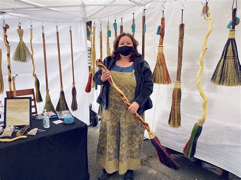 Whats Happening At The Market Swept Up With Sequims New Broom Maker
