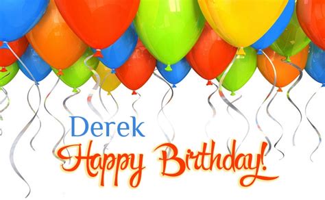 Birthday Greetings Derek