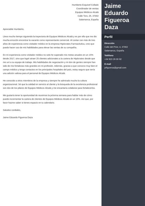 Carta De Presentaci N Comercial Ejemplos Para Ventas