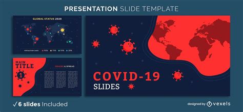Covid 19 Presentation Template Vector Download