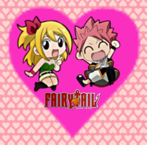 Natsu And Lucy With Fairy Tail Logo Icon By