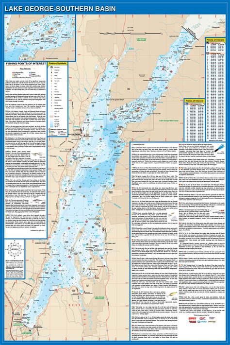 Map Of Lake George Ny Color 2018