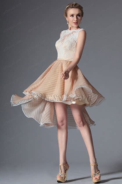 Lovely Stylish Top Lace Asymmetric Cocktail Dress Party Dress 04144314