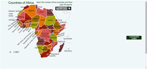 Africa Map Game Quiz Alexis Valeria
