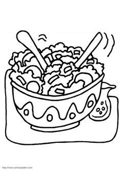 50 ideeën over Voeding Kleurplaten kleurplaten, voeding, eten