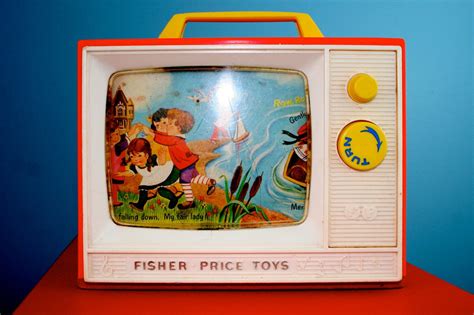 Fisher Price Two Tune Red Music Box Tv 1966 Fisher Price Vintage