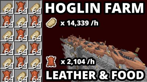 Easiest Food And Leather Farm Minecraft 1204 16000 Items Per Hour