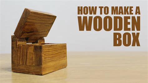 How To Make A Wooden Box With Lid Diy Mini Box Youtube