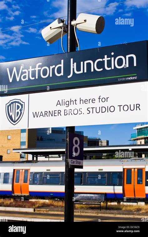 Warner Bros Studio Tour Sign On The Platform At Watford Junction