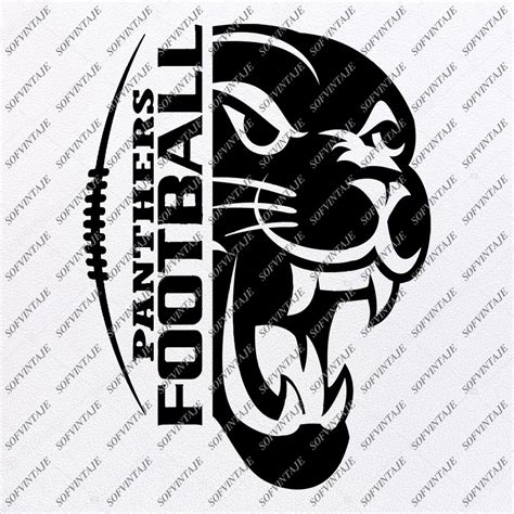 Free Panther Football Svg Design