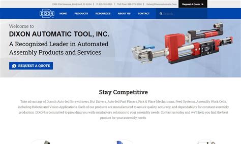 Dixon Automatic Tool Inc Assembly Machinery