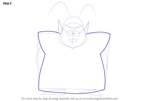 How To Draw King Kai From Dragon Ball Z Dragon Ball Z Step By Step
