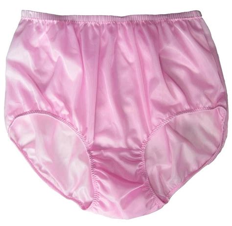 Enticing Pink Panties Silk Nylon Briefs Style Women Plus Size Knicker