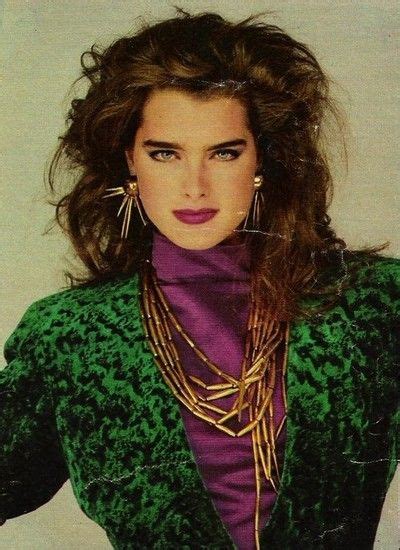 Brooke Shields Purple Green Love Fashion Favorites No Walls 80s