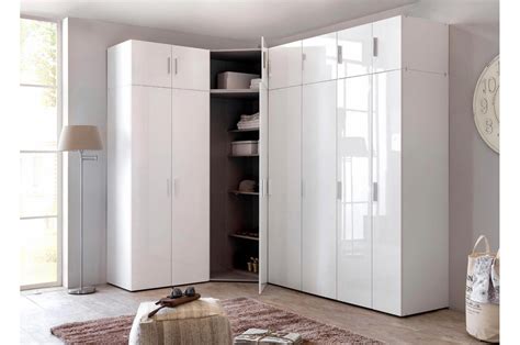 Placard & Dressing D'angle Blanc pour chambre adulte
