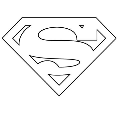 Superman Symbol Coloring Pages For Kids Coloring Pages