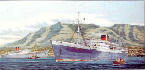 Union Castle Liners From Southampton To South Africa Cruising The Past
