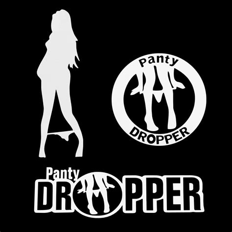 buy tomall 3pcs 7 panty dropper decal reflective panty dropper sexy girl stickers funny joking