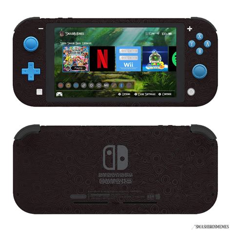 Nintendo Switch Lite Botw Edition Concept Along With A Home Screen