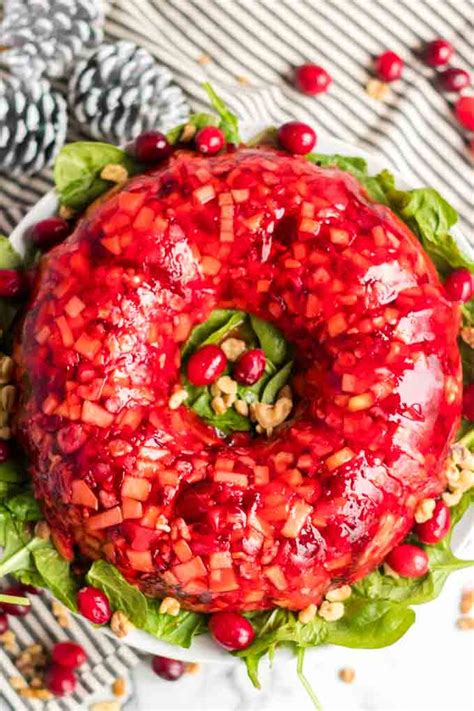 We would only make the jelly salad in a glass bowl not in a fancy mould to display on the table. Cranberry Salad - Easy Jello Salad from Platter Talk