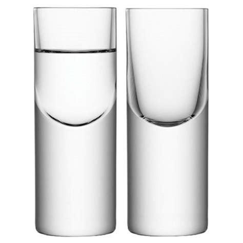 Buy Lsa Boris Vodka Shot Glasses Set Of 2 Black By Design