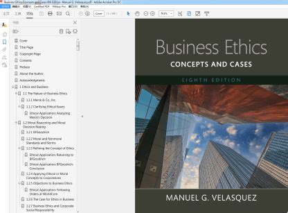 Learn vocabulary, terms and more with flashcards, games and other study a higher standard than law ethics is not the same as legal standards unethical conduct may or steps for analyzing ethical dilemmas and case studies in business. Business Ethics Concepts and Cases 8th Edition - Instant ...