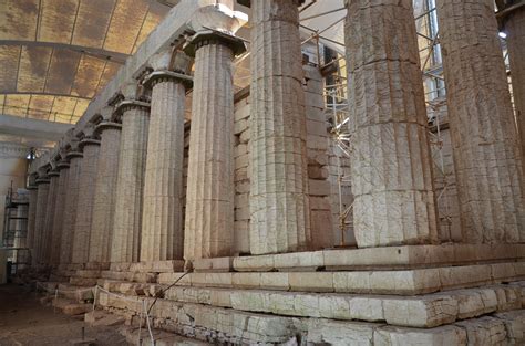 File The Temple Of Apollo Epikourios At Bassae East Colonnade Arcadia