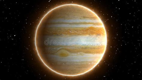 Jupiter With Beautiful Sunrise Stock Illustration Illustration Of