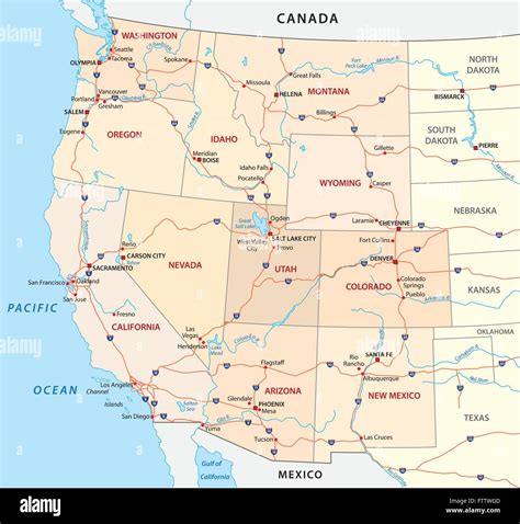 Western Us Map Highways