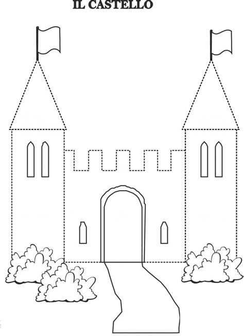 See more ideas about coloring pages, colouring pages, kindergarten coloring pages. castle trace line worksheet | Crafts and Worksheets for ...