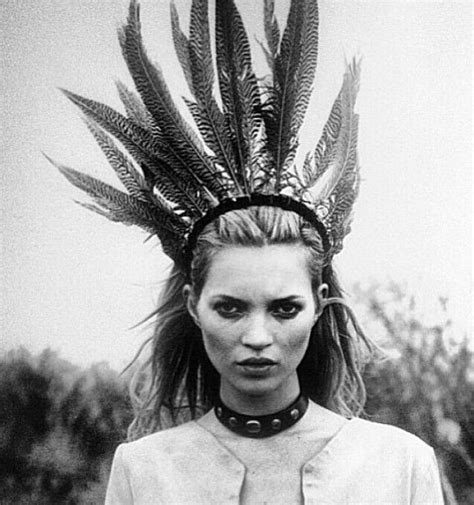 Feather Kate Moss Style Feather Headdress Feather Headband Bohemian