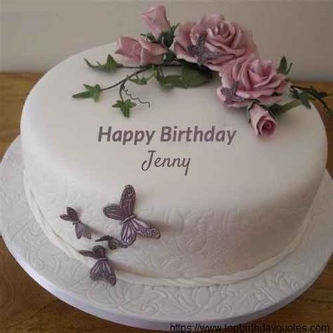 Happy Birthday Jenny Cake Birthday Card Message