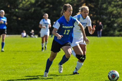 Womens Soccers Unbeaten Streak Ends At Bowdoin News Hamilton College