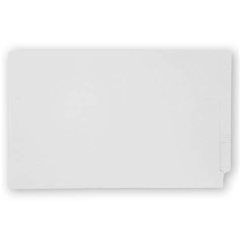 14pt White Folders Full Cut 2 Ply End Tab Legal Size Fastener Pos 1