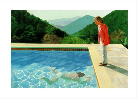 Swimming Pool 1972 David Hockney Original Canvas Art Etsy
