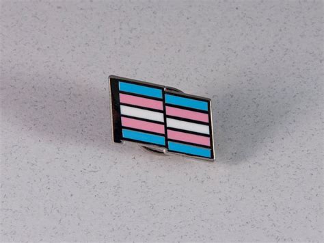 Trans Pride Pin Hard Enamel Trans Pride Lapel Pin Etsy