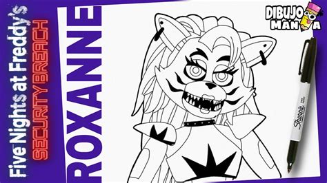 How To Draw Roxanne Wolf Security Breach Fnaf Five Nights At Freddys