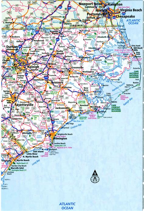 South Carolina North Carolina Interstate Highway Map I 20 I 26 I 77 I