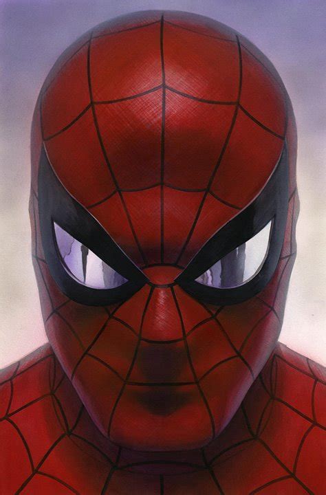 Alex Ross Spider Man Painting Dangerous Universe