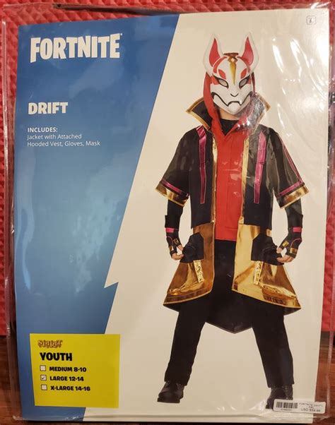 Fortnite Drift Halloween Costume Kids Large 12 14 For Sale