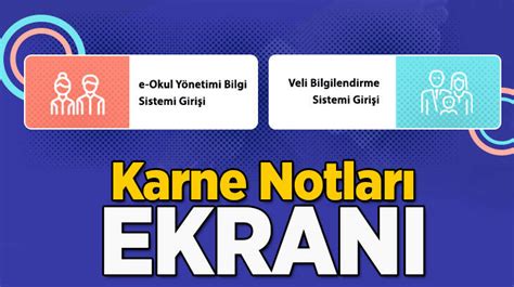E okul ekranından 'not bilgisi' bölümünden karne notları görüntülenecek. e okul giriş karne notları görüntüleme ekranı | Karne ...