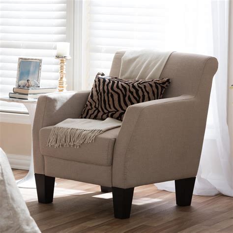 Upholstered accent chairs covered by warranty. Baxton Studio Baxton Contemporary Beige Fabric Upholstered ...