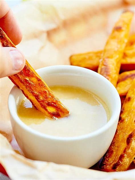 I learned from the first batch, adjusted my cooking time and voile! Baked Sweet Potato Fries - w/ 3 Dipping Sauces