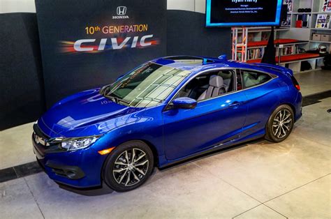 2016 Honda Civic Coupe Debuts With Sportier Styling Roomier Interior