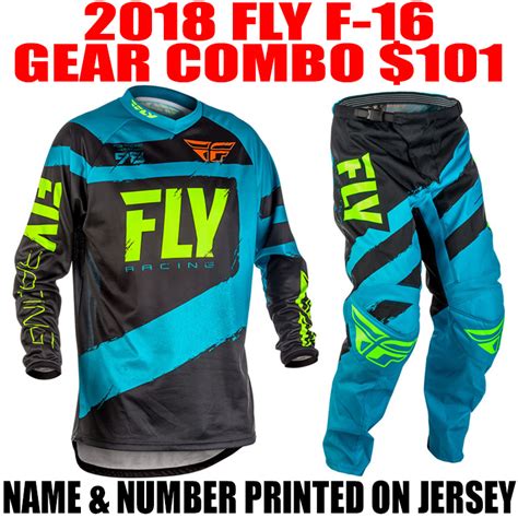 2018 FLY RACING F16 GEAR COMBO BLUE - Pro Style MX