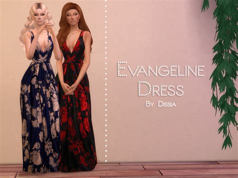 Evangeline Dress By Dissia At Tsr Sims 4 Updates