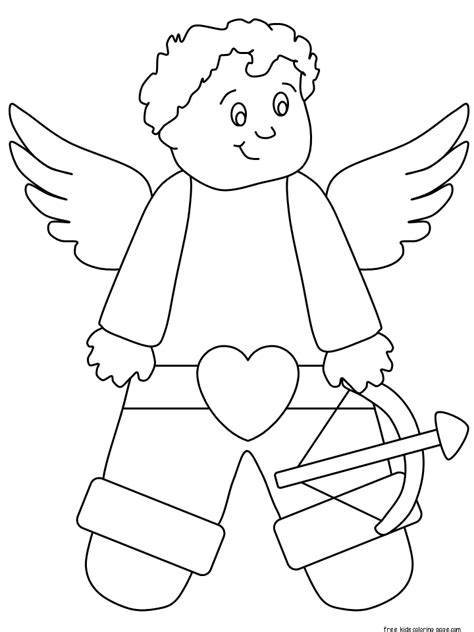 Our designs include classic cards, detailed hearts, and even religious coloring sheets. Print out Valentine's Day Cupid coloring page - Free ...