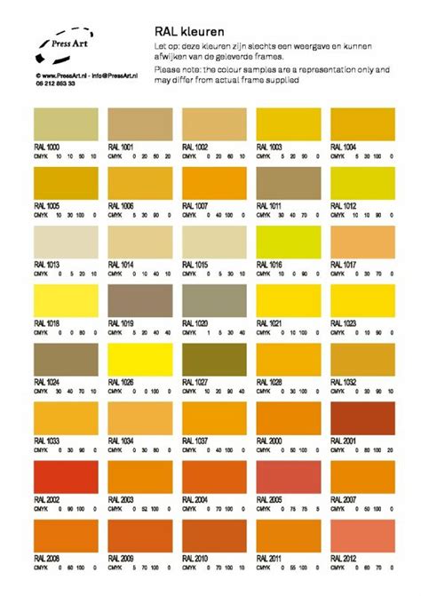 Ral Cmyk Cmyk Color Chart Pantone Color Chart