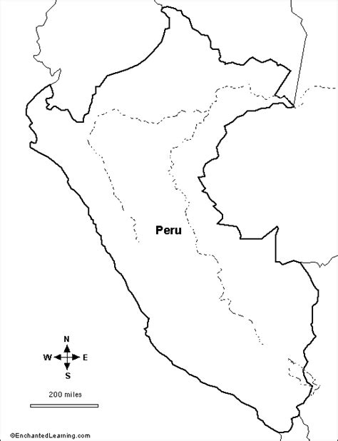 Blank Map Of Peru Carina Vivienne
